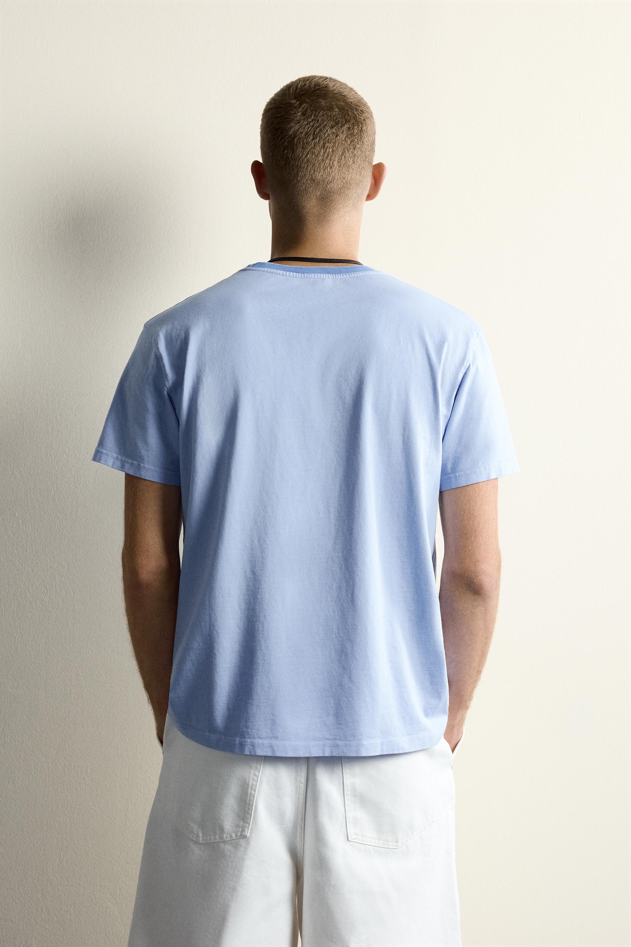 CONTRAST NECK RELAXED FIT T-SHIRT