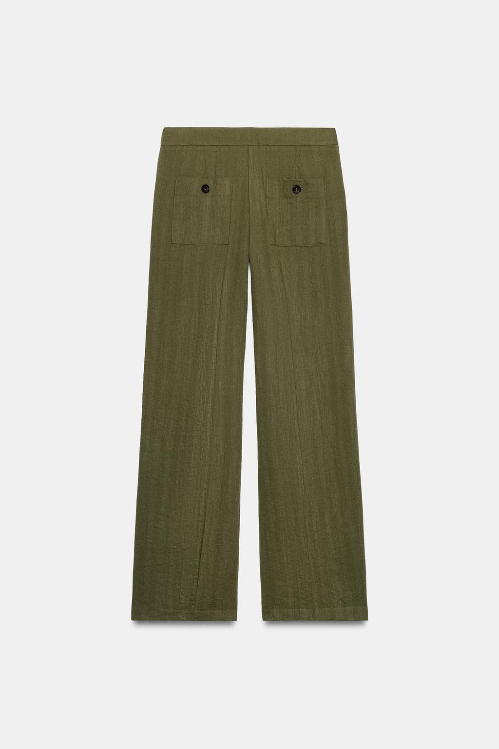 STRAIGHT LEG PIN TUCK PANTS - image 2