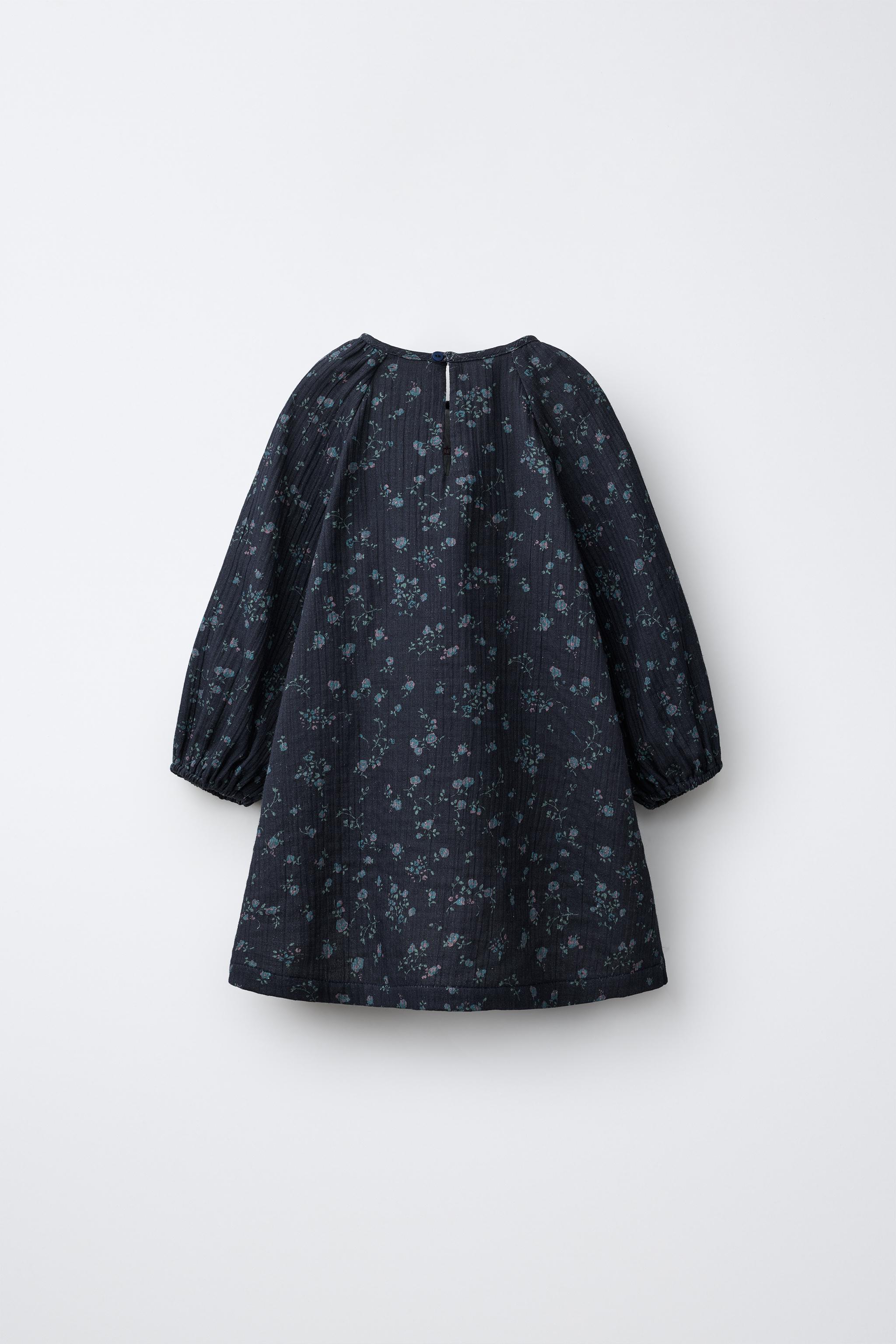 FLORAL PRINT DRESS - Anthracite grey | ZARA United States