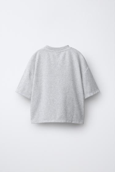 TOWELLING T-SHIRT AND BERMUDA SHORTS SET - Grey marl by Zara - Image 3