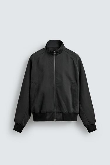 BLOUSON REGULAR FIT COTON - LAINE AARON LEVINE X ZARA - Noir de Zara