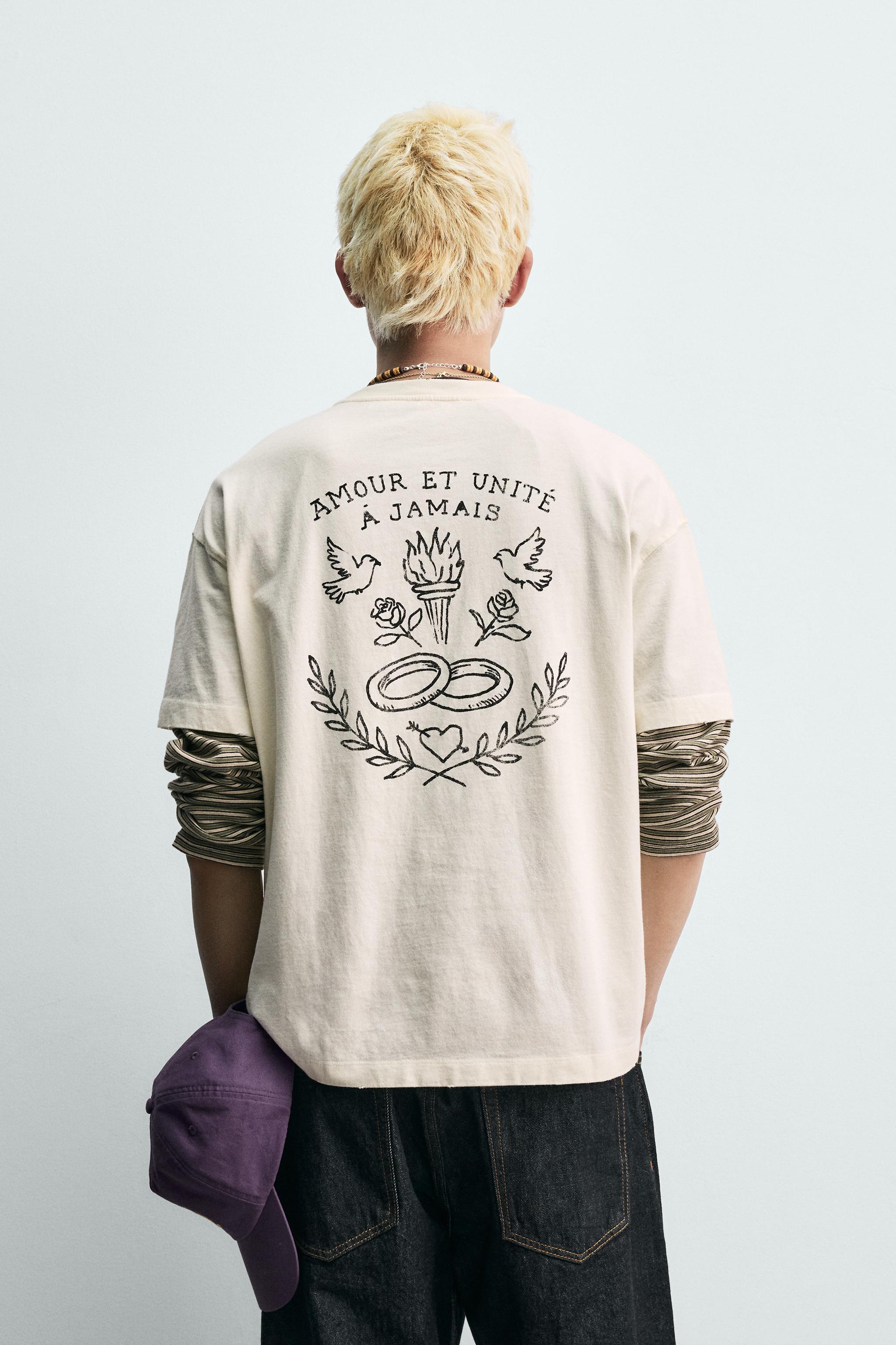 PRINTED TEXT T-SHIRT