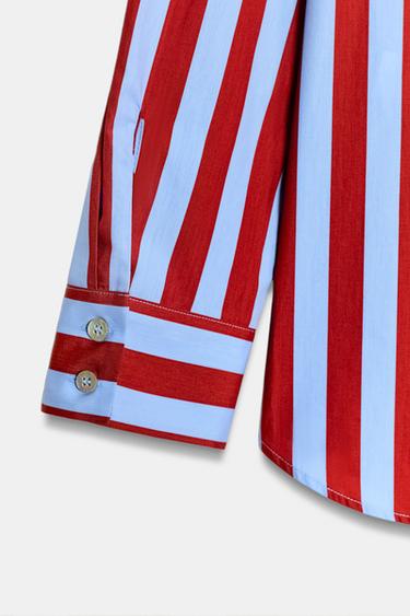 STRIPED SHIRT WITH BOW - Multicoloured by Zara - Image 9