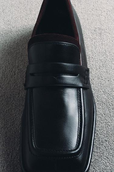 MOKASSIN AUS LEDER – LIMITED EDITION - Schwarz von Zara