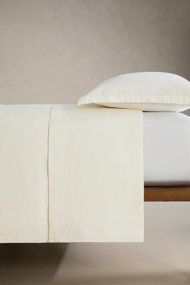 EMBROIDERED DUVET COVER - Ecru by Zara - Image 2