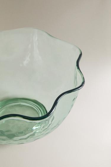 HAMMERED ACRYLIC BOWL - Green by Zara - Image 2