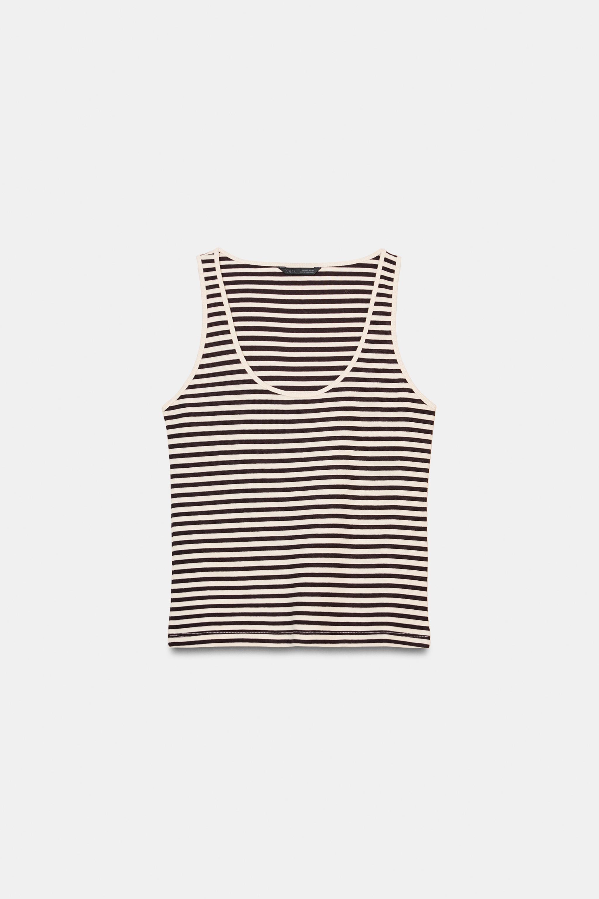 STRIPED SLEEVELESS TOP