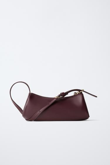 SOFT SHOULDER BAG - Burgundy Red by Zara - Image 4