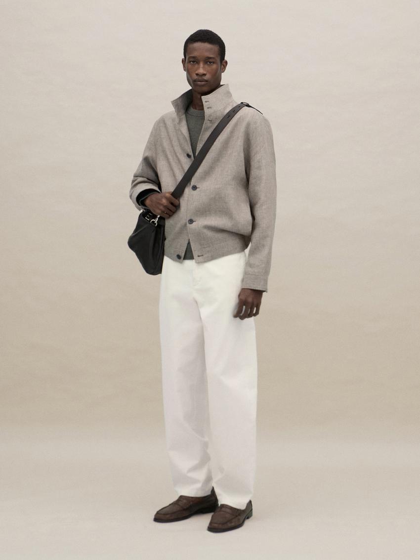 slim fit dress slacks Billy Reid Flannel Flat Front Trouser, Grey Heather
