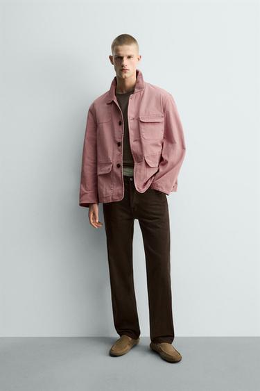 CAZADORA RELAXED FIT LAVADA LIMITED EDITION - Rosa de Zara - Imagen 0