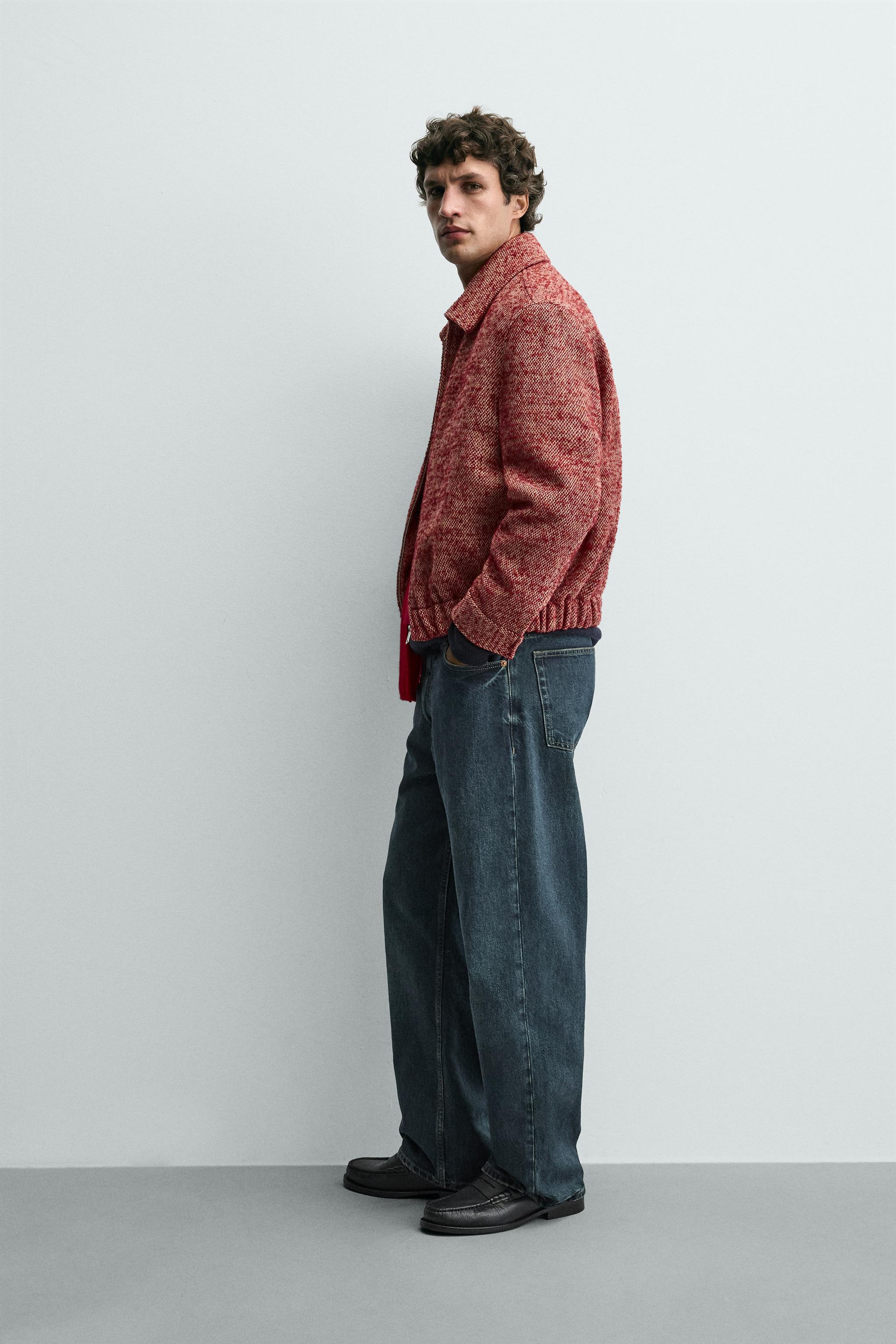 WOOL BLEND TEXTURED OVERSHIRT