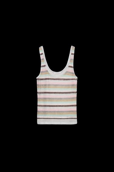OBERTEIL MIT METALLIC-GARN - Bunt von Zara