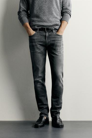 BASIC SLIM FIT JEANS — Gray 2