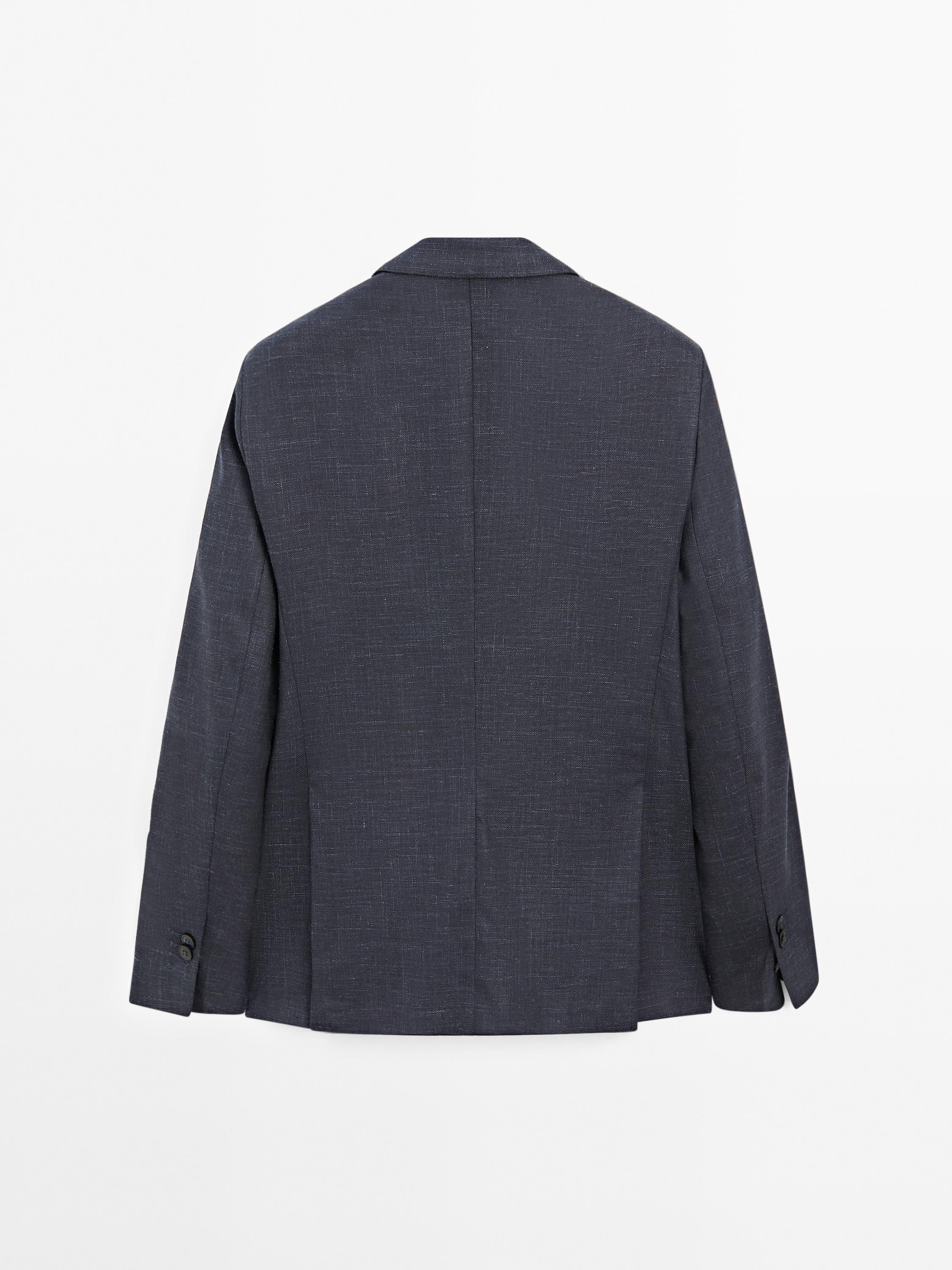 Blazer habillé en laine mélangée