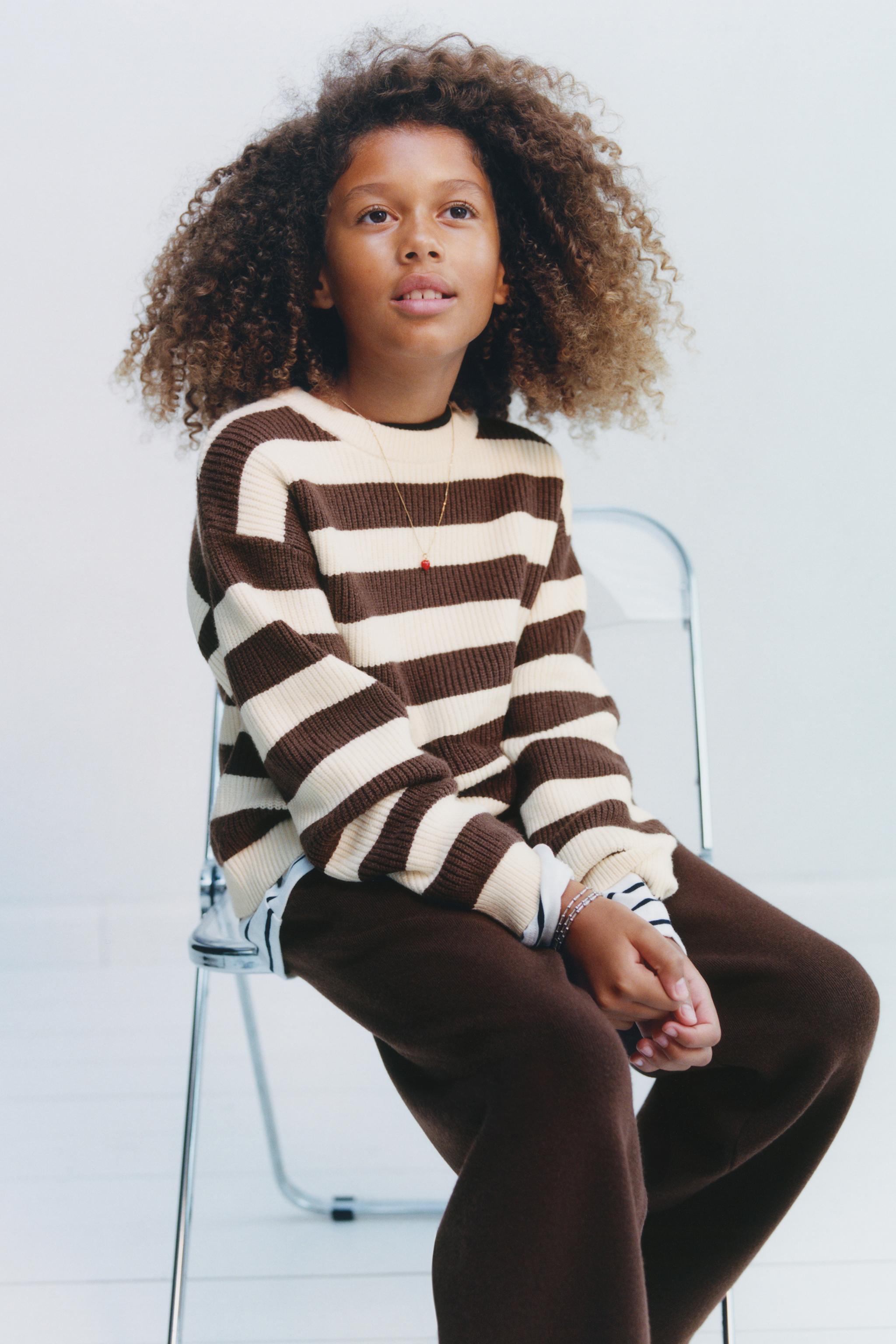 STRIPED KNIT JUMPER