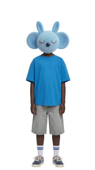 QUẦN SHORT BERMUDA VẢI DENIM DÁNG RỘNG THOẢI MÁI - Màu xám từ Zara