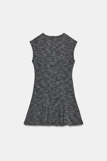 ROBE SKATER STRUCTURÉE - Noir / Blanc de Zara - Image 7