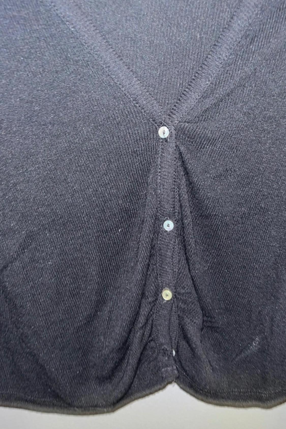BUTTONED CARDIGAN WITH GATHERED DETAIL - Image 2