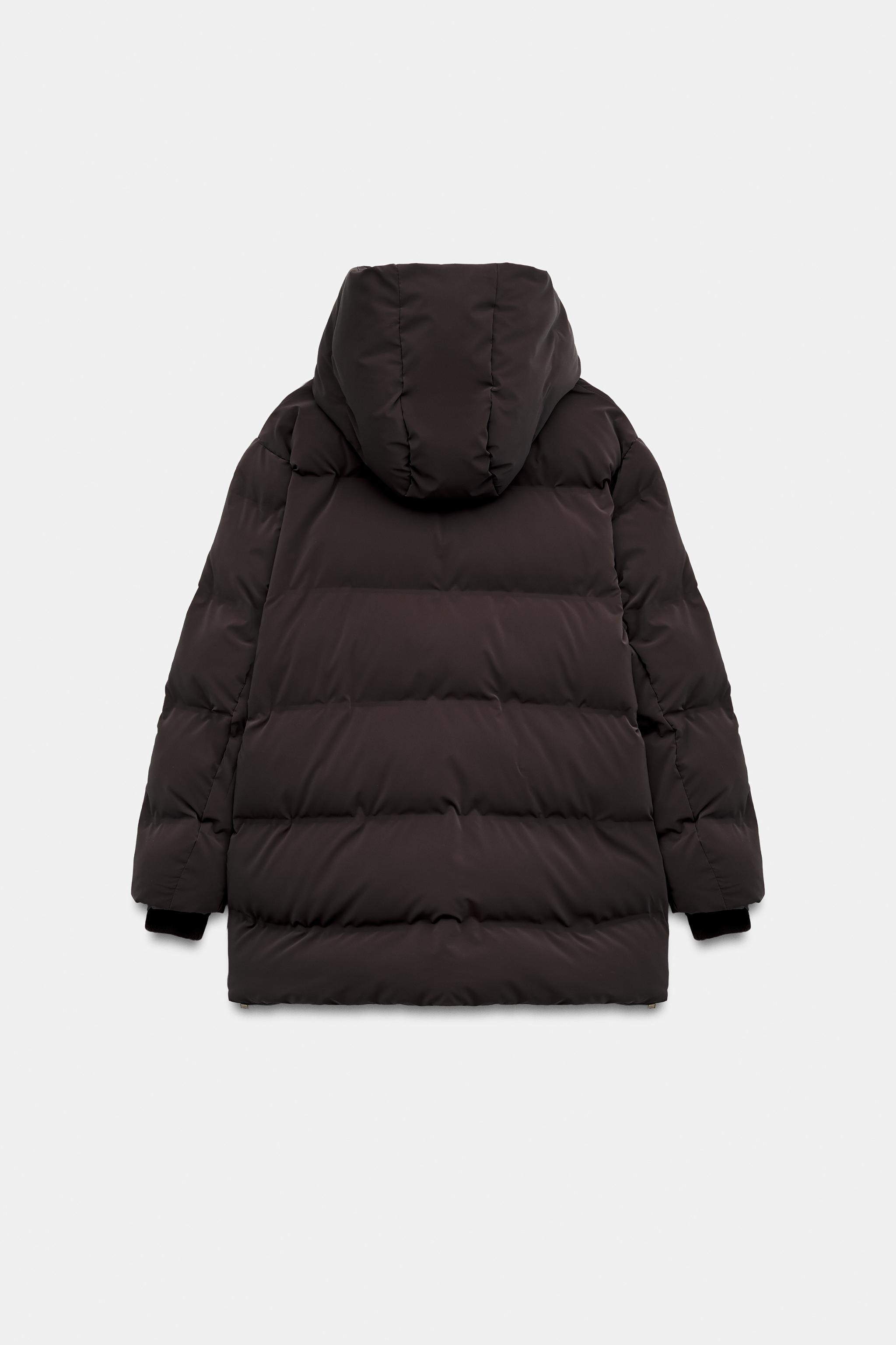 ANORAK EFFET GOMME À CAPUCHE WINDPROOF