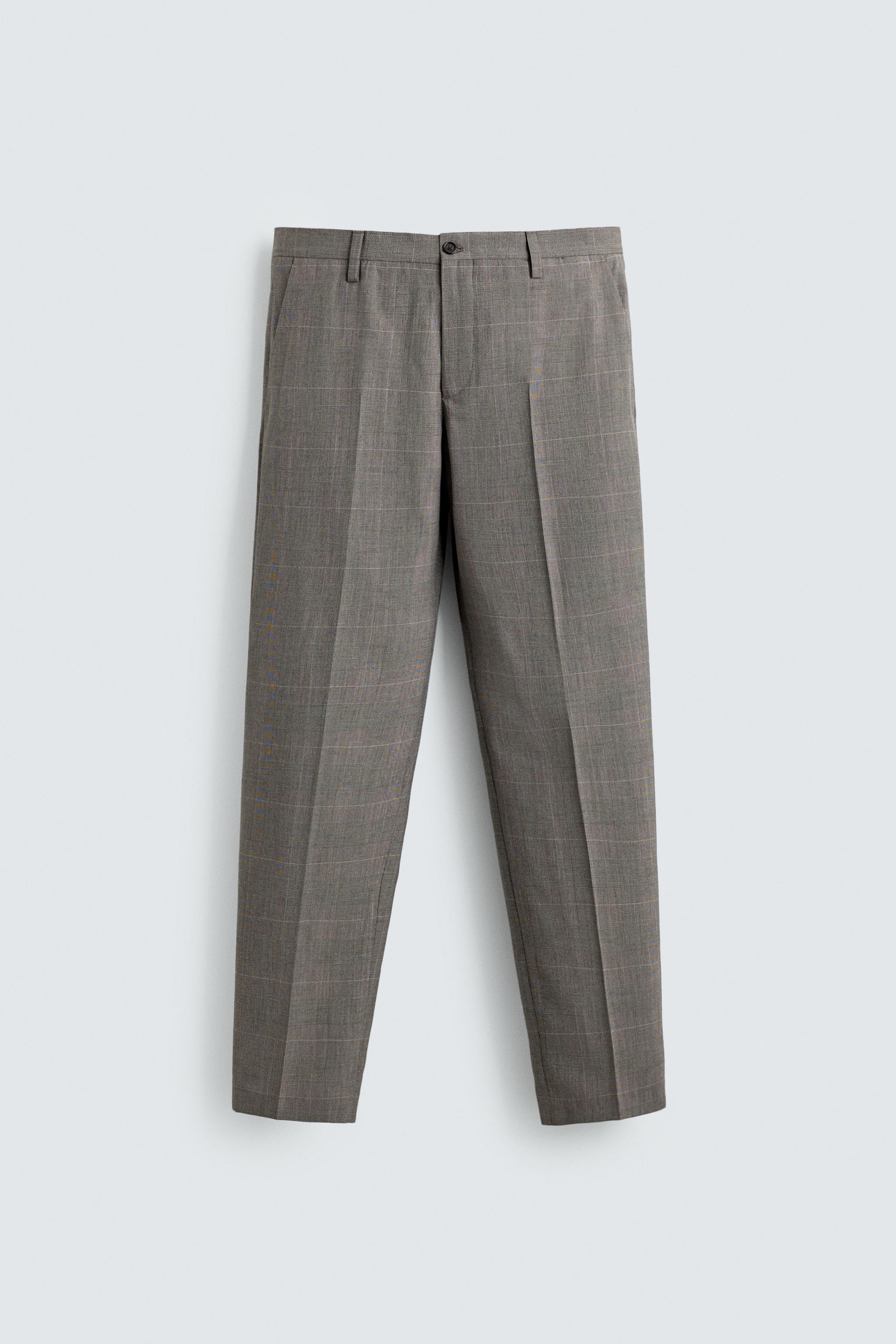 PLAID SUIT PANTS