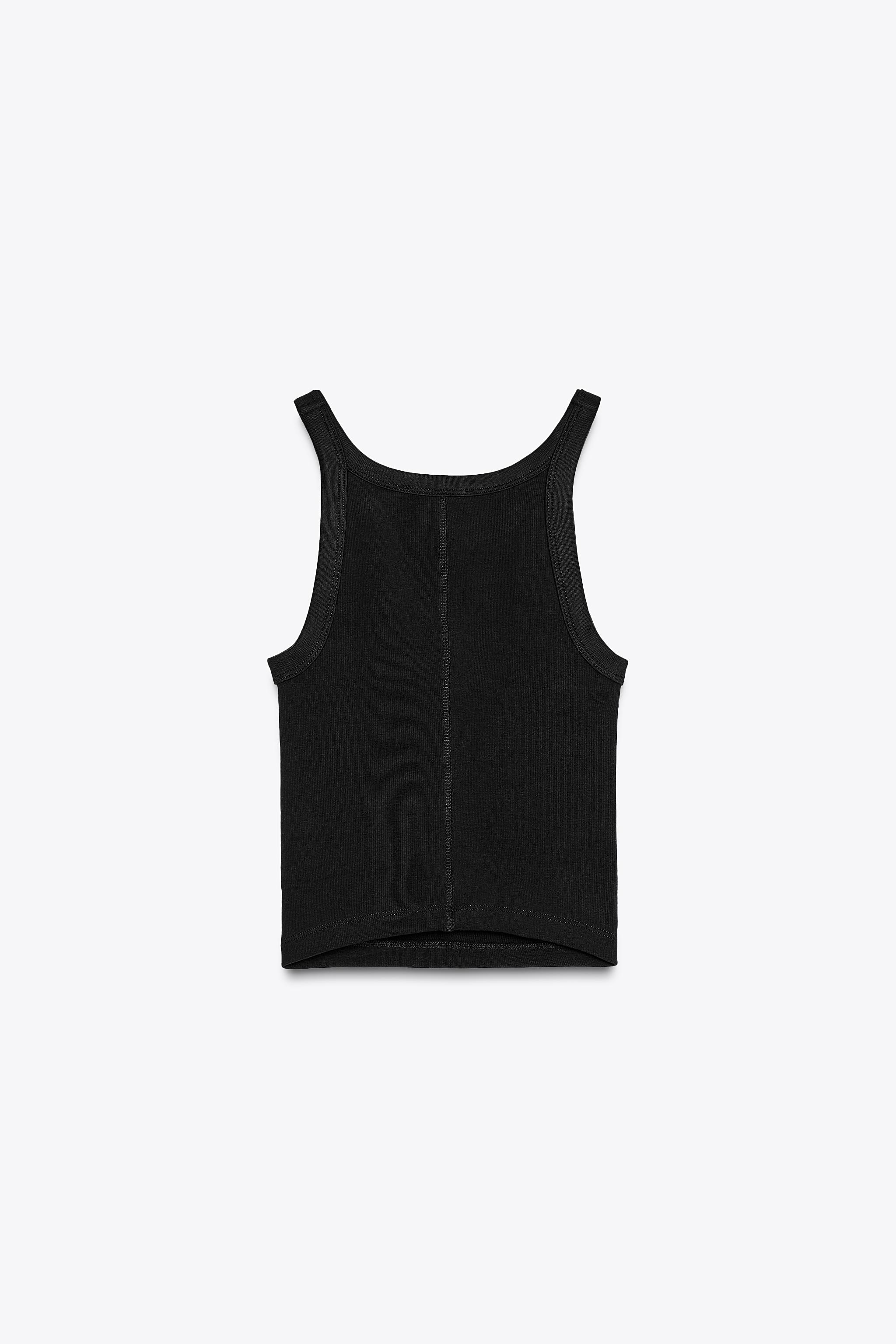 ZARA ザラ 肩パッド入り クロップド丈 トップス XS - メルカリ