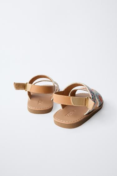 SANDALES EN CROCHET - Blanc écru de Zara - Image 3