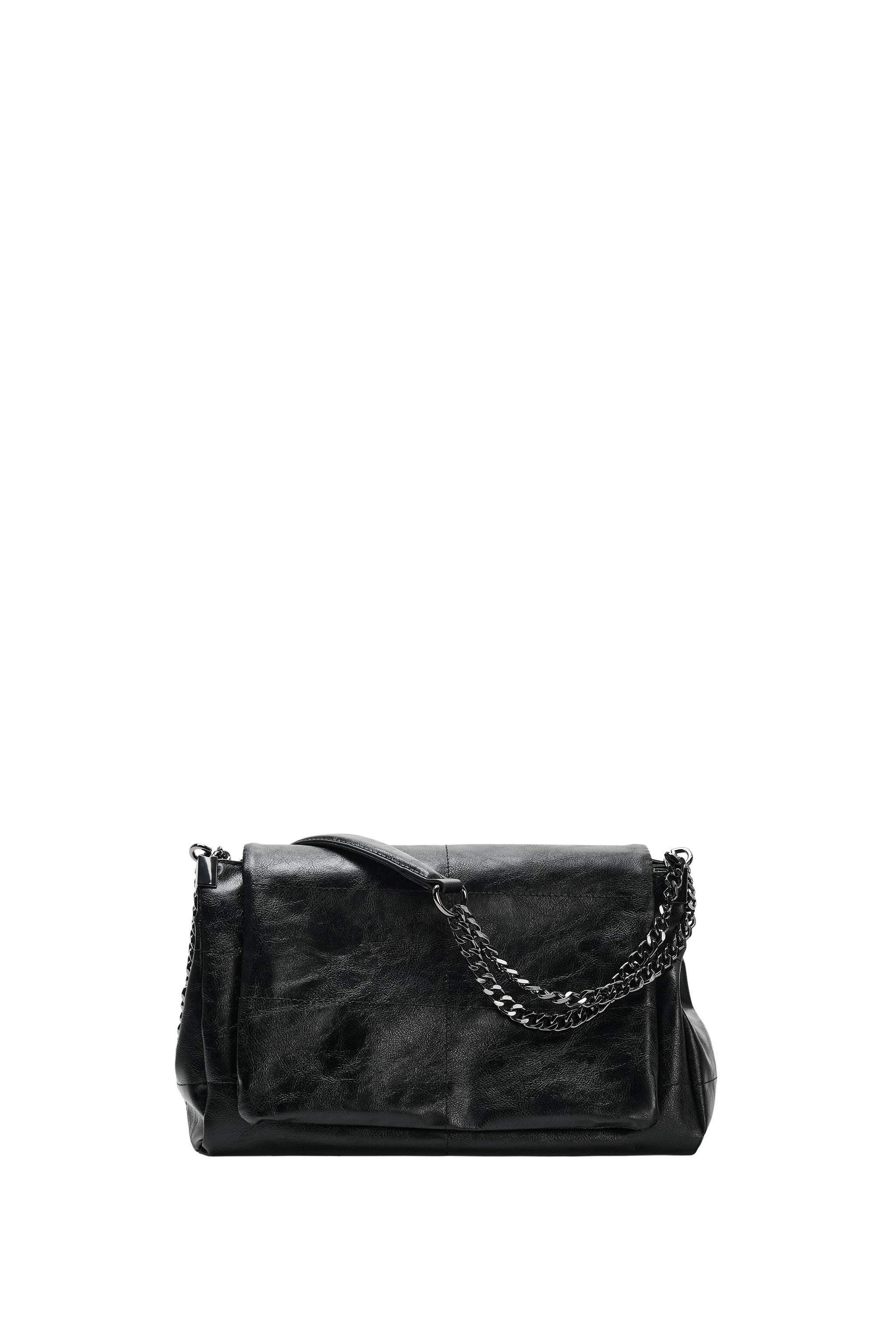 ROCK STYLE FLAP SHOULDER BAG - Black | ZARA United States