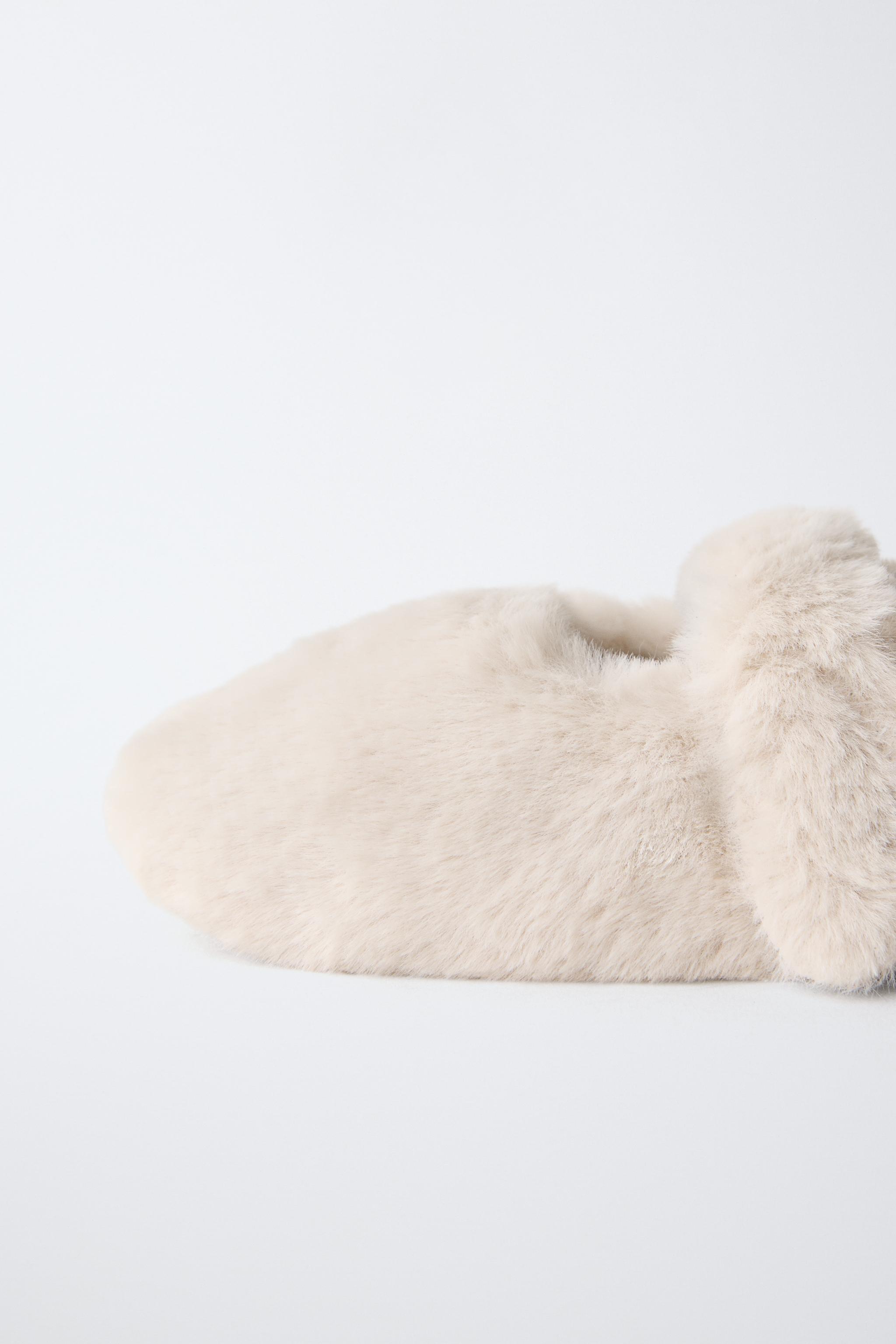 BALLERINES EFFET FOURRURE