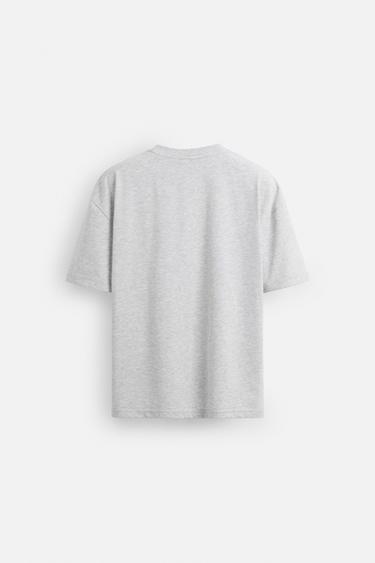 WASHED PRINT T-SHIRT - SILVER UNIVERSE by Zara - Image 8