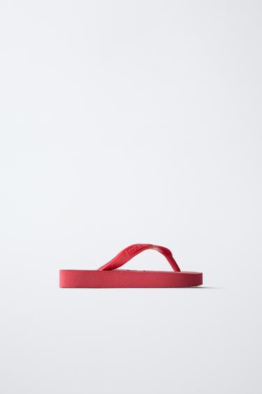 HAVAIANAS Ā® x ZARA SANDALS - Red by Zara