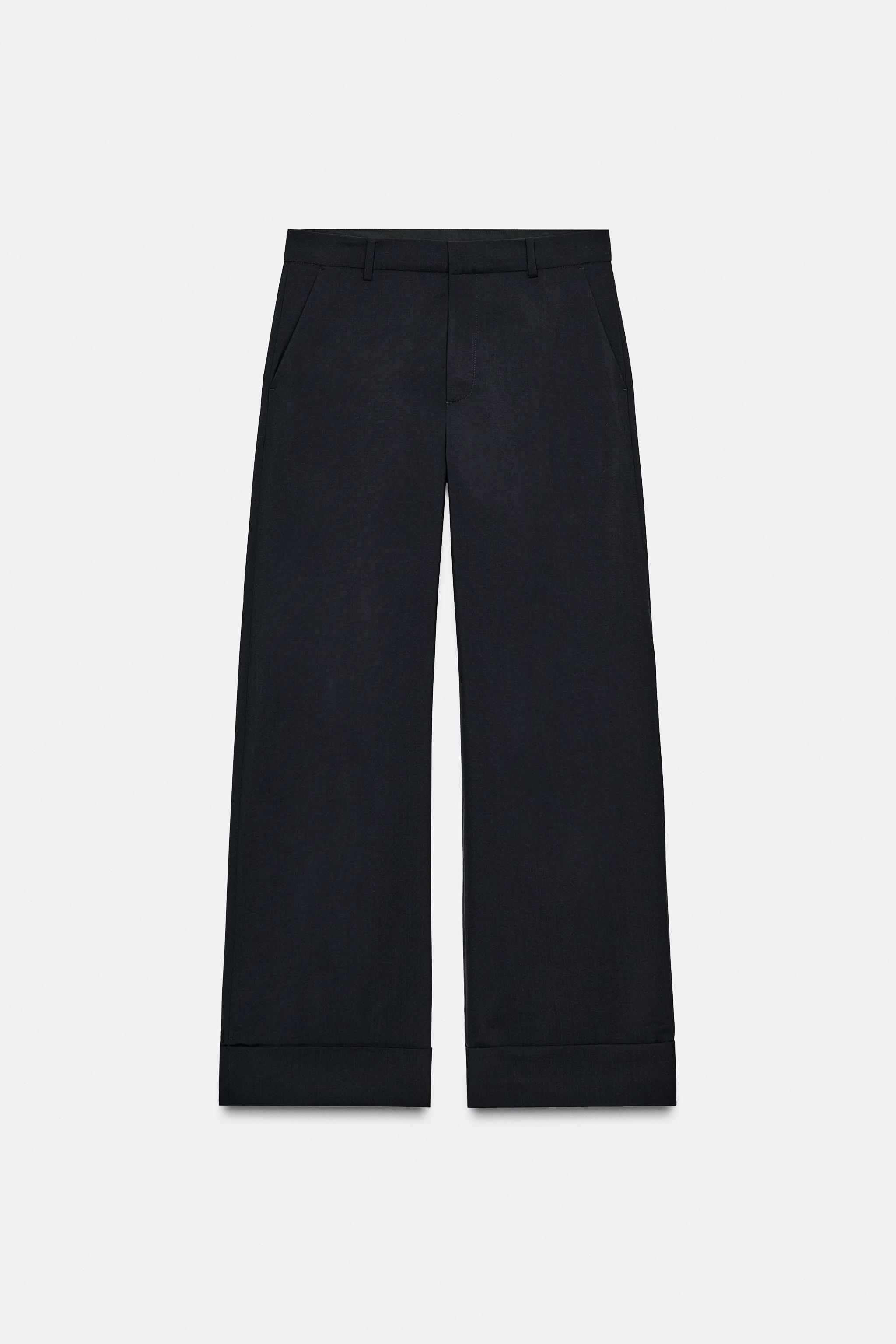 100% WOOL PANTS ZW COLLECTION