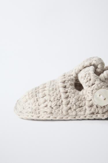 CHAUSSONS EN MAILLE - Bleu de Zara - Image 4