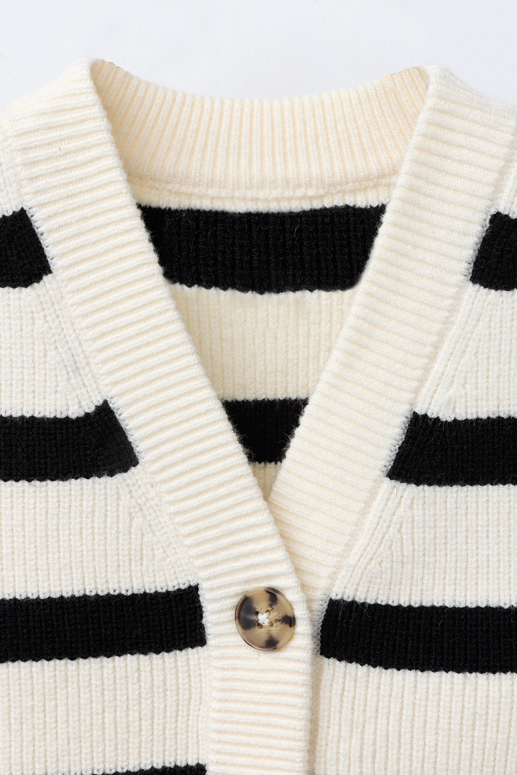 ストライプ柄ニットベスト - ストライプ | ZARA Japan / 日本