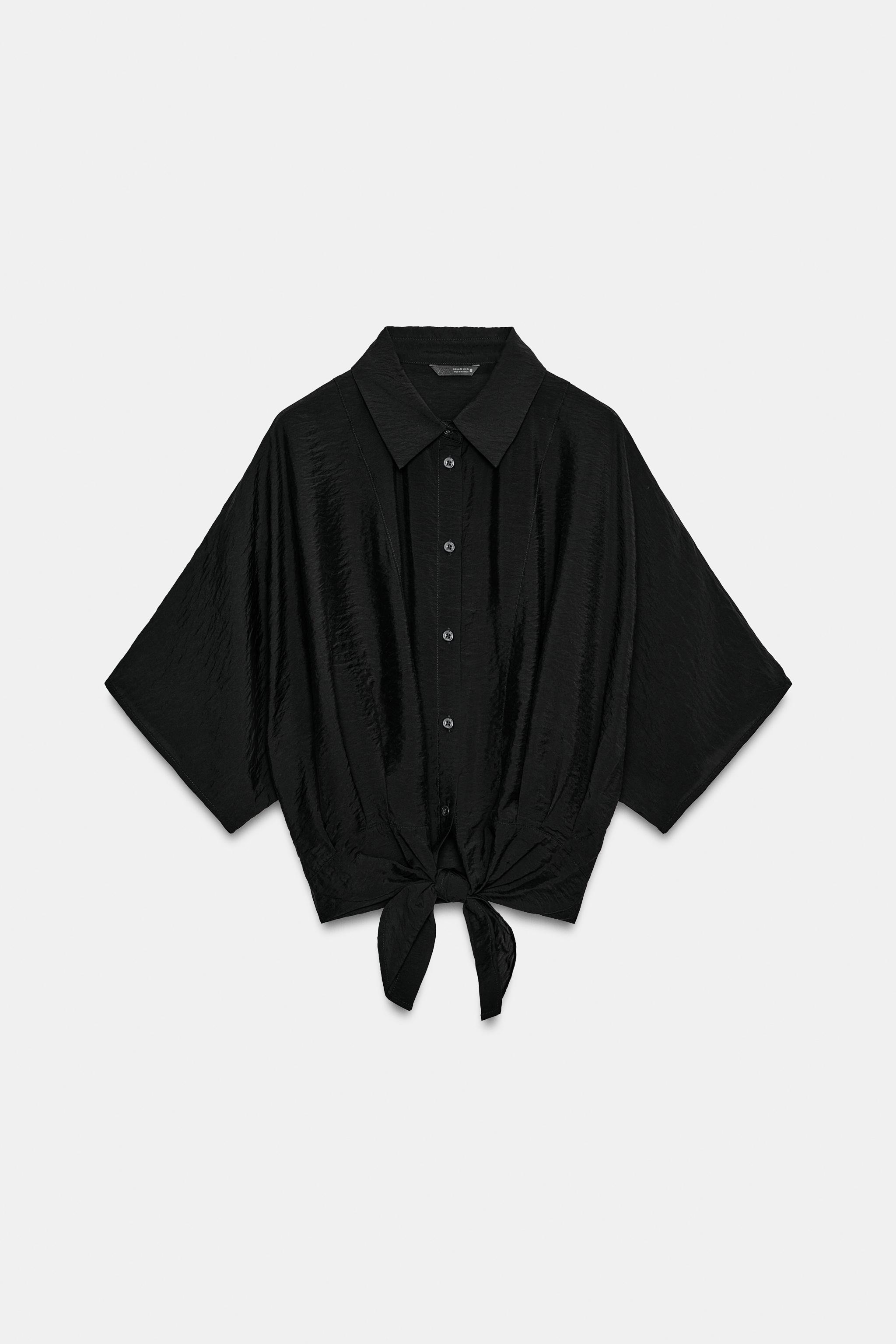 CHEMISE MANCHES COURTES NŒUD