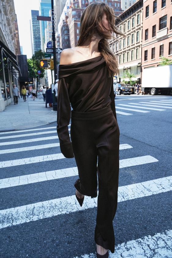 INWEAR TROUSER SILKY MID WEIGHT PLEATED WIDE LEG SIDE ZIP 30112082 ZUMA