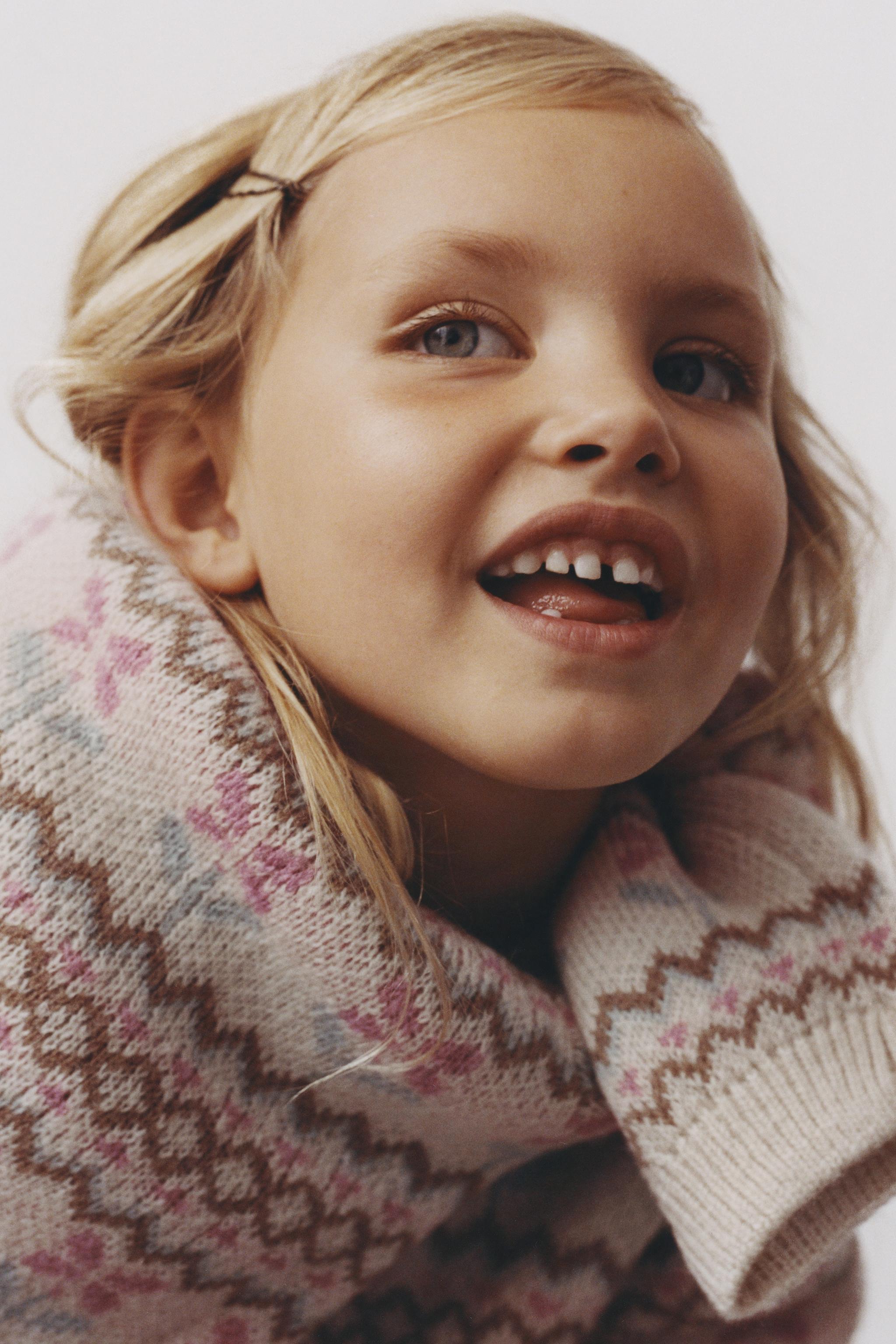 JACQUARD KNIT SWEATER WITH WOOL