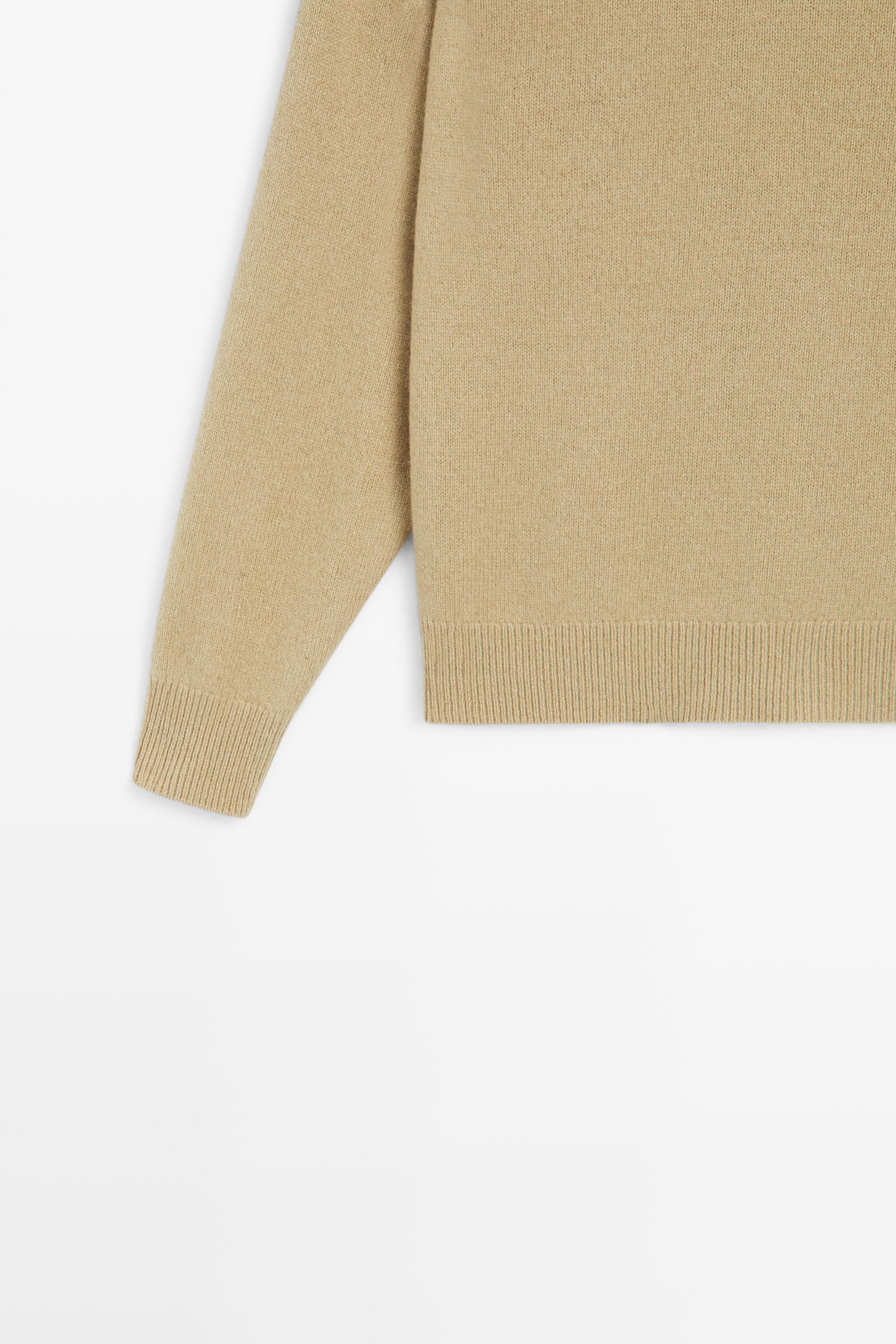 Pull en maille 100 % laine à col rond