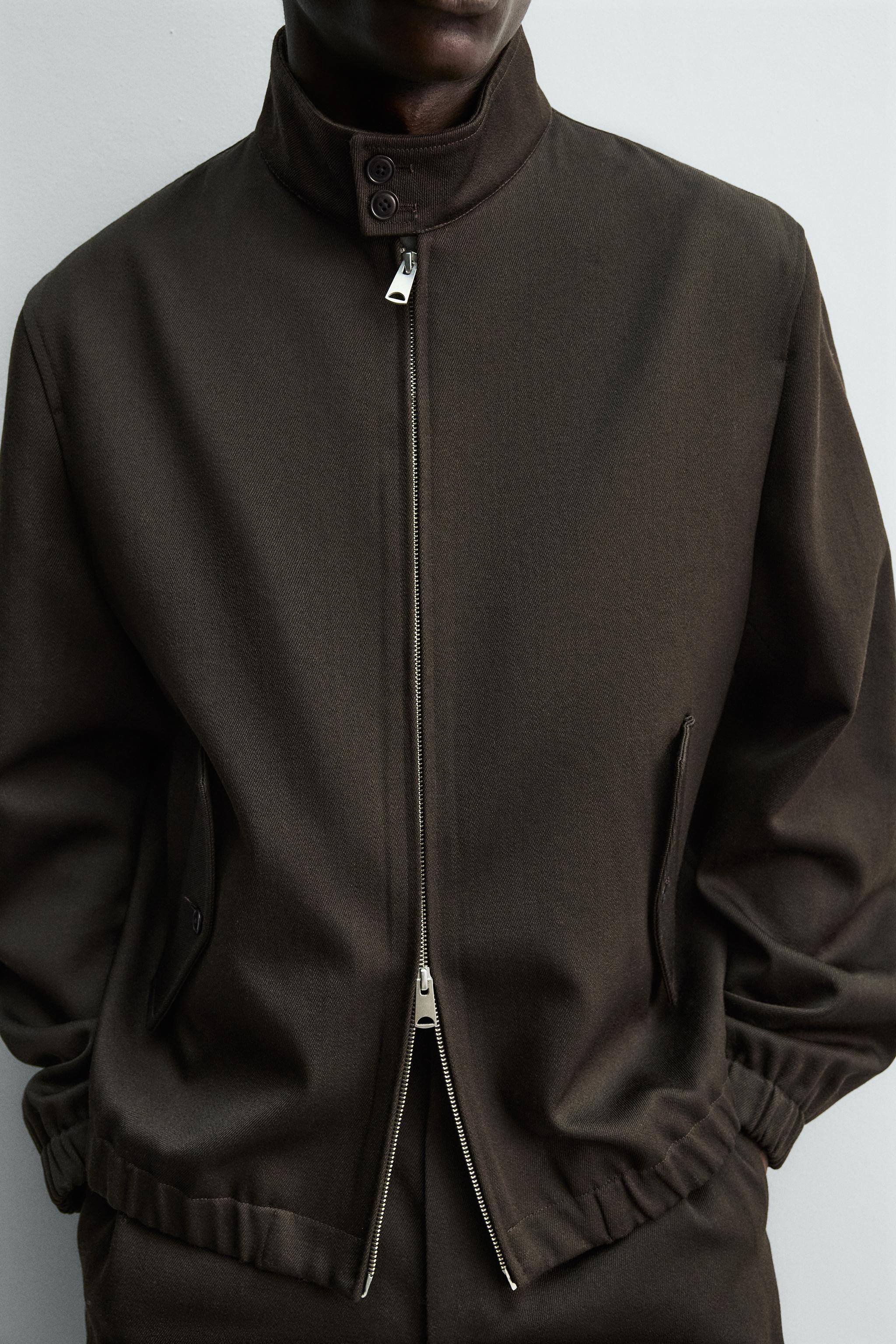 WOOL-COTTON TEXTURED JACKET