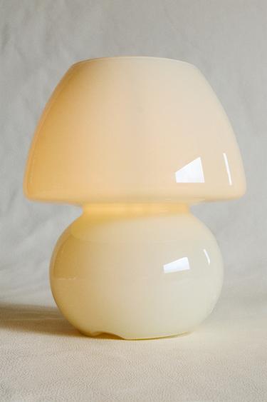 GLASS TABLE LAMP - Ecru by Zara