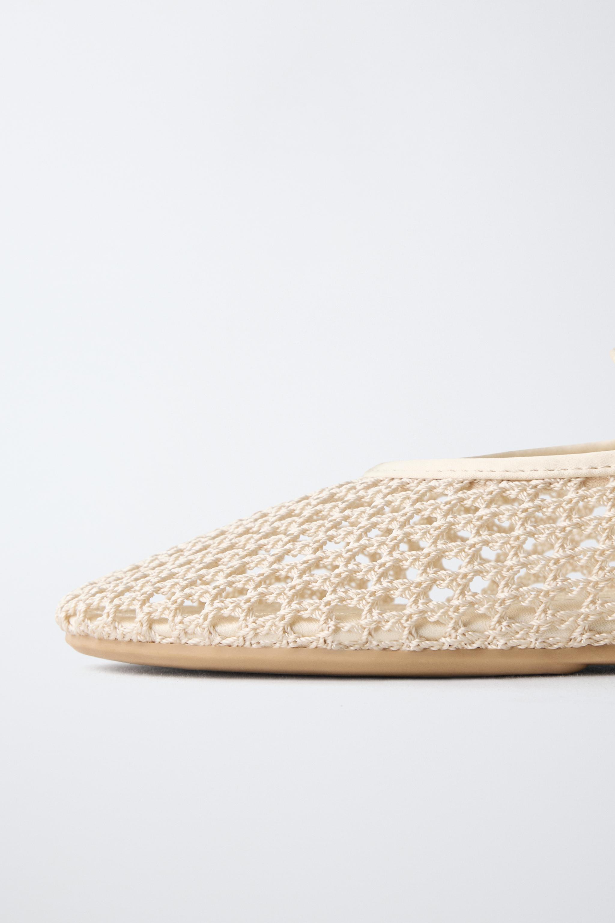Обувь Zara MESH BALLET FLATS — фото 5