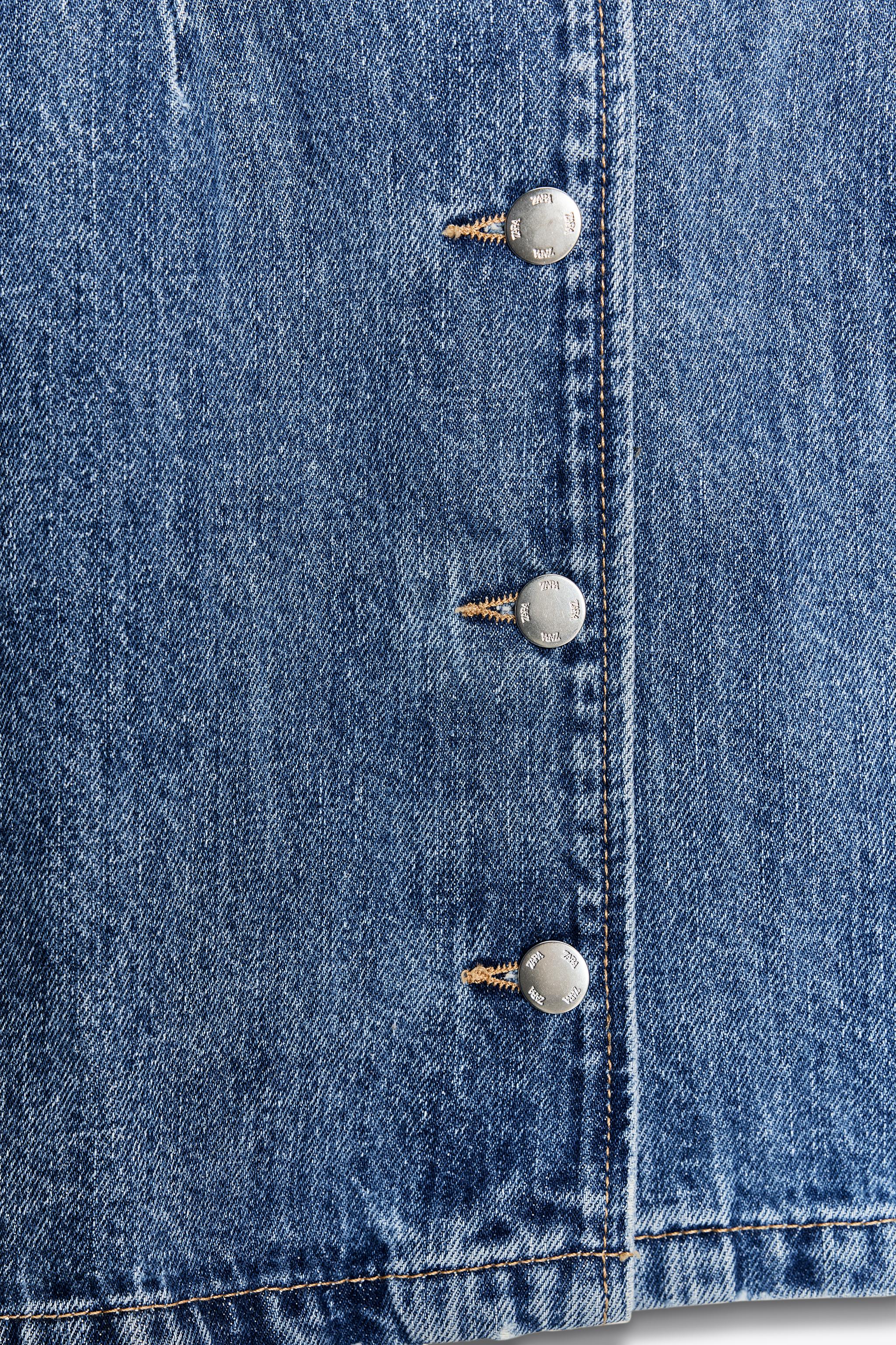 Z1975 ミニデニムワンピース - ミディアムブルー | ZARA Japan
