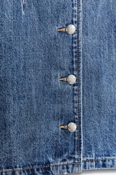Z1975 DENIM MINI DRESS - Mid-blue by Zara - Image 7