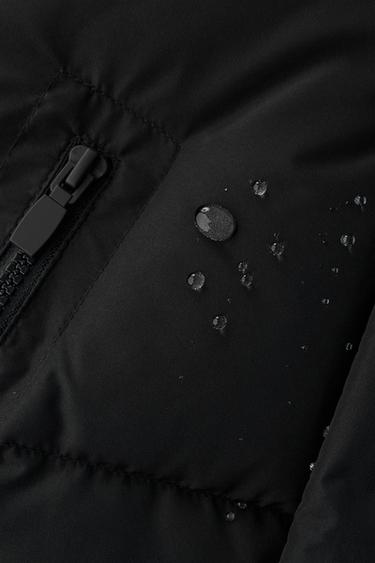 LONG WATER-REPELLENT AND WIND-RESISTANT FEATHER DOWN PUFFER JACKET - Black by Zara - Image 10