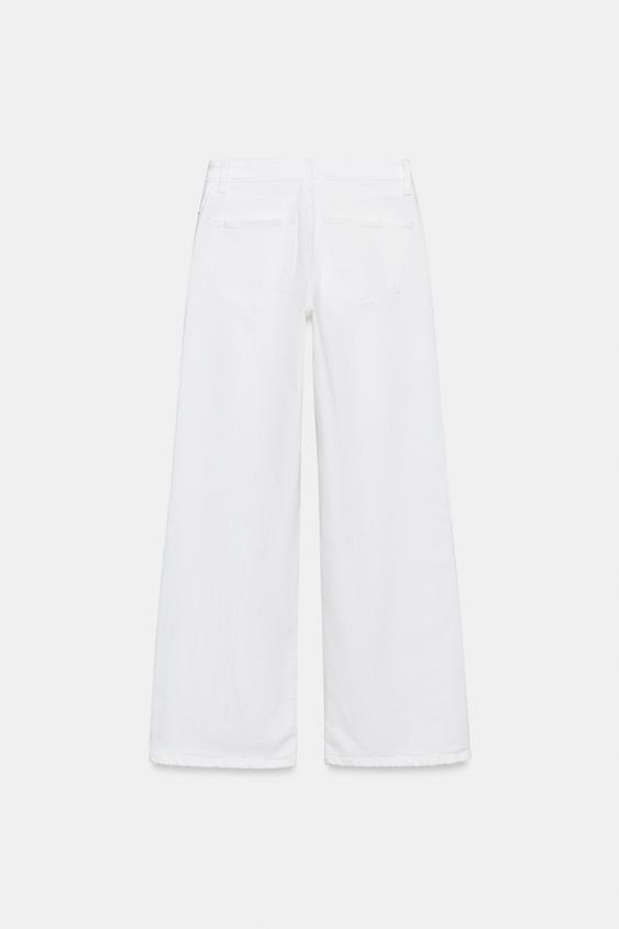 JEAN ZW COLLECTION WIDE LEG TAILLE HAUTE - Blanc de Zara - Image 5