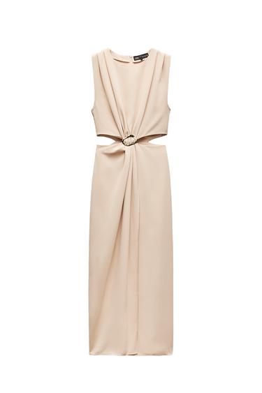CUT-OUT DRESS WITH BUCKLE