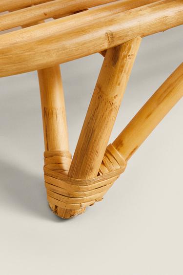 RATTAN BED FRAME - Light beige by Zara - Image 3