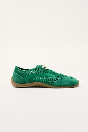 حذاء رياضي ستايل RETRO LIMITED EDITION - أخضر الخاص بـ Zara