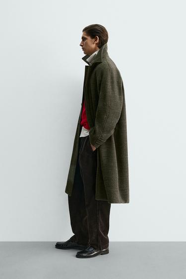 ΠΑΛΤΟ ΜΕ ΣΧΕΔΙΟ ΥΦΑΝΣΗΣ VIGORÉ LIMITED EDITION - Πράσινο του Zara