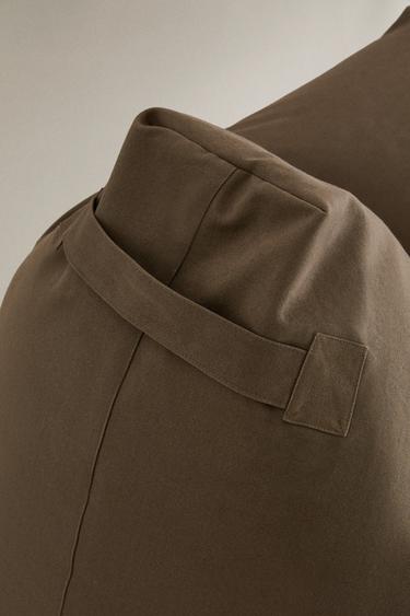 POUF EN COTON - Kaki de Zara - Image 3