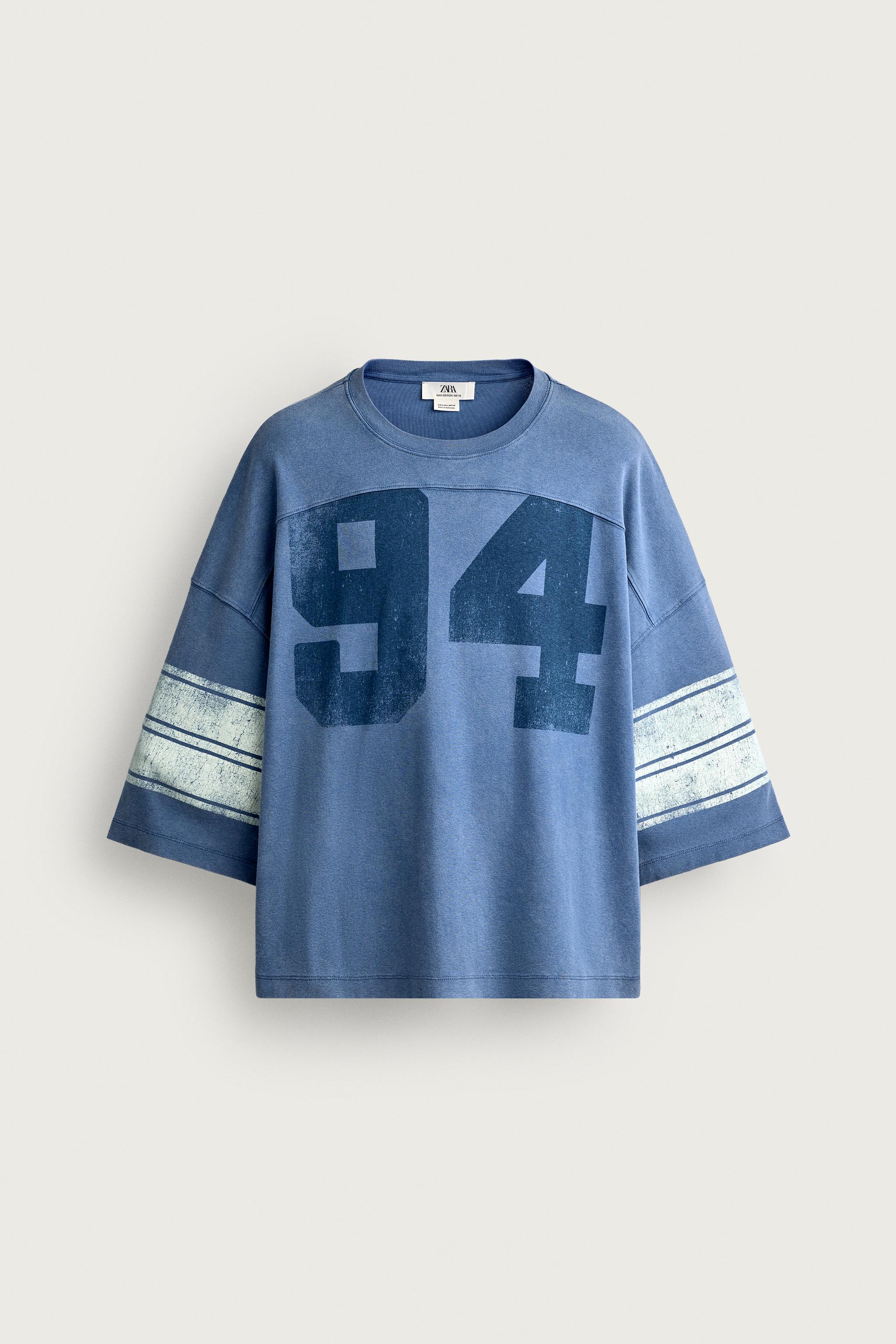 VINTAGE WASH EFFECT PATCH BOXY T-SHIRT